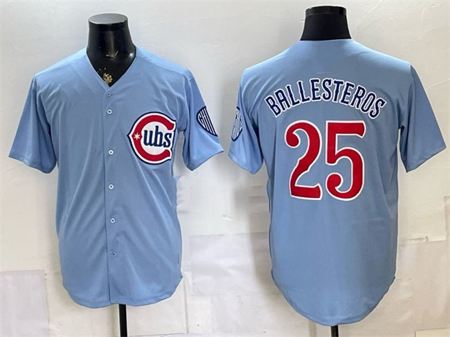 Chicago Cubs #25 Mois¨¦s Ballesteros Blue 2026 2nd Alternate Limited Stitched Jersey