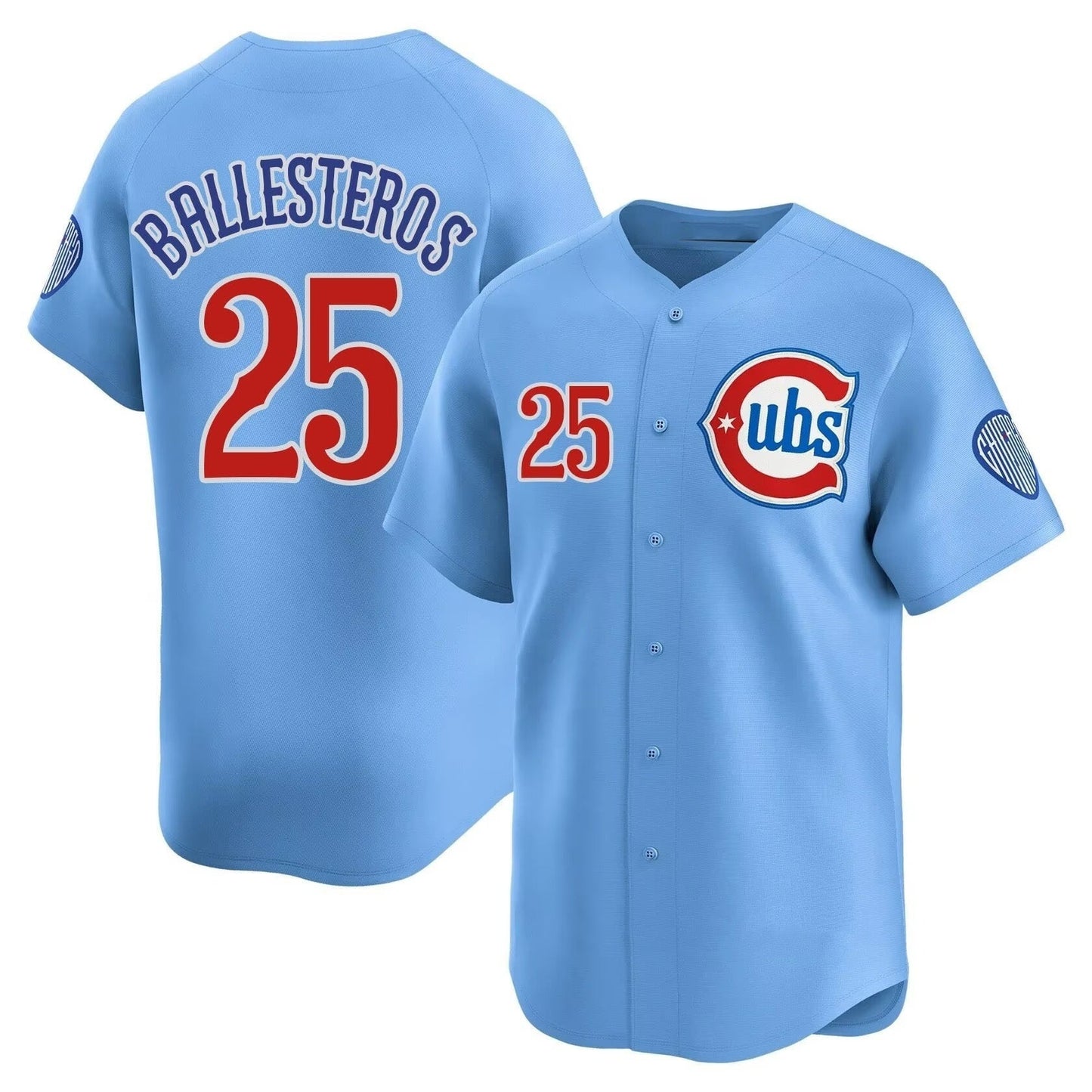 Chicago Cubs #25 Moises ballesteros Blue 2024 25 2nd Alternate Limited Stitched Jersey