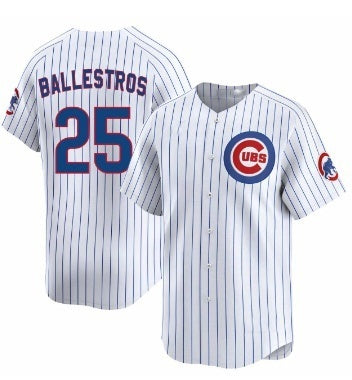Chicago Cubs #25 Moises ballesteros White Cool Base Stitched Jersey
