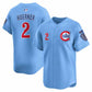 Chicago Cubs #2 Nico Hoerner Blue 'Ryne Sandberg Tribute' Vapor Limited V3 Stitched Baseball Jersey