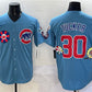 Chicago Cubs #30 Kyle Tucker Blue 2025 Tokyo Series 2nd Alternate Limited Stitched Baseball Jersey