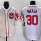 Chicago Cubs #30 Kyle Tucker White 2025 Independence Day Vapor Premier Limited Stitched Baseball Jersey