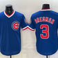 Chicago Cubs #3 Alex Bregman Royal 150th Anniversary Throwback Vapor Limited Stitched Jersey
