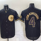 Chicago Cubs #4 Pete Crow-Armstrong Black Gold 150th Anniversary Patch Stitched Jersey