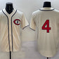 Chicago Cubs #4 Pete Crow-Armstrong Cream Field of Dreams Cool Base Stitched Baseball Jersey