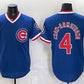 Chicago Cubs #4 Pete Crow-Armstrong Royal 150th Anniversary Throwback Vapor Limited Stitched Jersey