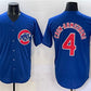 Chicago Cubs #4 Pete Crow-Armstrong Royal Cool Base Stitched Baseball Jersey
