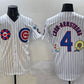 Chicago Cubs #4 Pete Crow-Armstrong White 2025 Tokyo Series Limited Stitched Baseball Jersey