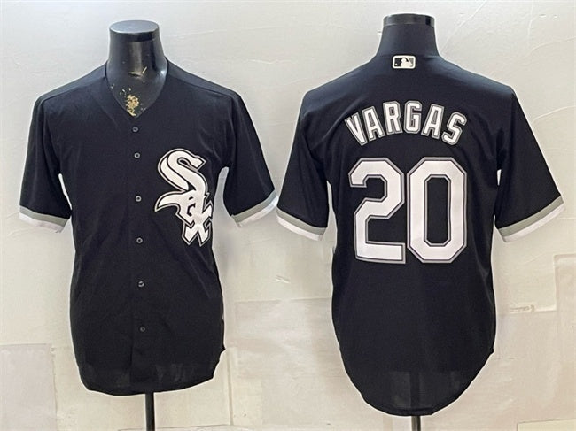 Chicago White Sox #20 Miguel Vargas Black Stitched Jersey