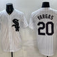 Chicago White Sox #20 Miguel Vargas White Home Stitched Baseball Jersey