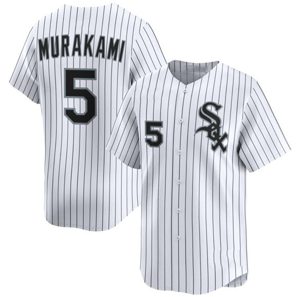 Chicago White Sox #5 Munetaka Murakami White 2025 Home Limited Stitched Jersey