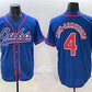 Chicago Cubs #4 Pete Crow-Armstrong Royal Cool Base Stitched Baseball Jersey