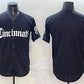Cincinnati Reds Blank Black 'Gothic Queen City Edition' Vapor Premier Limited Stitched Baseball Jersey