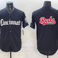 Cincinnati Reds Team Big Logo Black 'Gothic Queen City Edition' Vapor Premier Limited Stitched Baseball Jersey