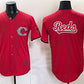Cincinnati Reds Team Big Logo Red 2026 City Connect Stadium Stitched Jersey