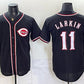 Cincinnati Reds #11 Barry Larkin 2026 Fashion Replica Black Out Stitched Jersey
