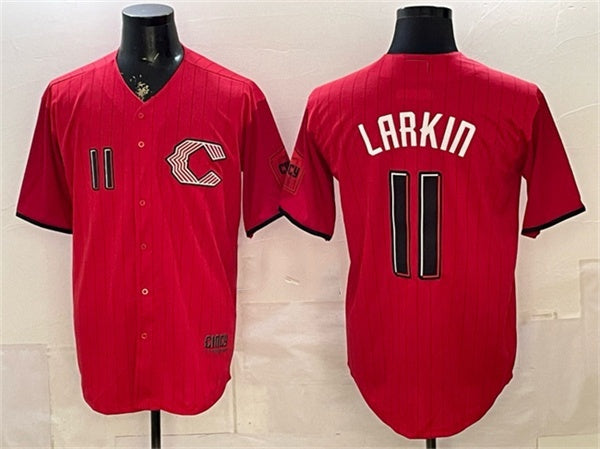 Cincinnati Reds #11 Barry Larkin Red 2026 City Connect Stadium Stitched Jersey