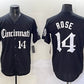 Cincinnati Reds #14 Pete Rose Black 'Gothic Queen City Edition' Vapor Premier Limited Stitched Baseball Jersey