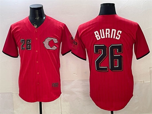 Cincinnati Reds #26 Chase Burns Red 2026 City Connect Stadium Stitched Jersey