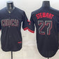 Cincinnati Reds #27 Sal Stewart Black City Connect Cool Base Stitched Jersey