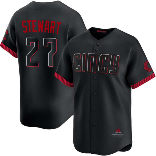 Cincinnati Reds #27 Sal Stewart City Connect Limited Stitched Baseball Jersey