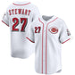 Cincinnati Reds #27 Sal Stewart White Home Limited Stitched Baseball Jersey