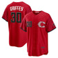 Cincinnati Reds #30 Ken Griffey Jr. Red 2026 City Connect Stadium Stitched Baseball Jersey