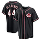 Cincinnati Reds #44 Elly De La Cruz Black Out Stitched Baseball Jersey