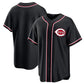 Cincinnati Reds Blank Black Out Stitched Baseball Jersey