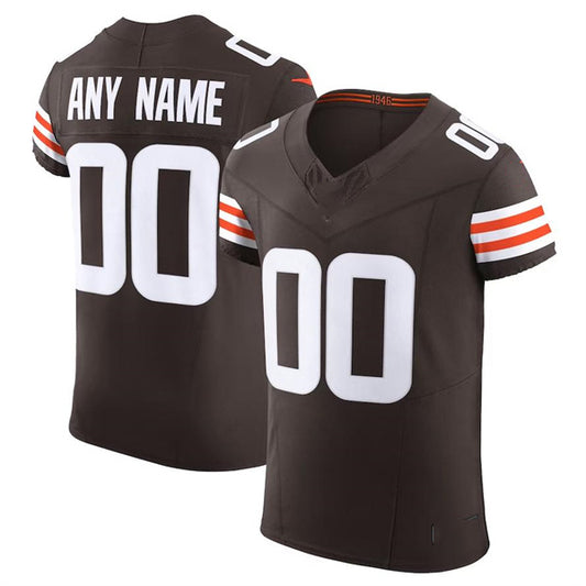 Custom C.Browns Brown Scarlet Vapor F.U.S.E. Elite  Jersey Stitched American Football Jerseys