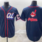 Cleveland Guardians American League Team Big Logo Navy 2025 All-Star Edition Limited Stitched Baseball Jersey