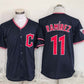 Cleveland Guardians #11 Jose Ramirez Navy Stitched Baseball Jersey