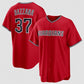 Cleveland Guardians #37 Travis Bazzana Red Alternate Limited Stitched Jersey