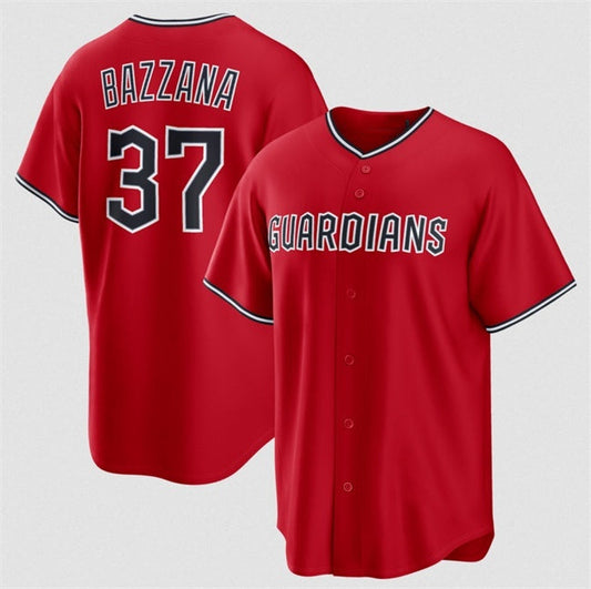 Cleveland Guardians #37 Travis Bazzana Red Alternate Limited Stitched Jersey