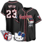 Cleveland Guardians #23 Josh Naylor Black Puhics Meow KT Vapor Stitched Jersey