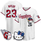 Cleveland Guardians #23 Josh Naylor White Puhics Meow KT Vapor Stitched Jersey
