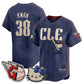 Cleveland Guardians #38 Steven Kwan Navy Puhics Meow KT Vapor Stitched Jersey