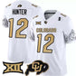 C.Buffaloes #12 Travis Hunter 2024 White Home Football Stitched American College Jerseys