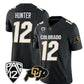 C.Buffaloes #12 Travis Hunter Black 2023 Fuse Football Stitched American College Jerseys