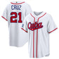 Cuba Baseball #21 Naykel Cruz White 2026 World Baseball Classic Home Stadium Stitched Baseball Jersey