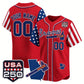 Custom Atlanta Braves America 250 Edition Vapor Premier Limited Custom Red Stitched Baseball Jersey