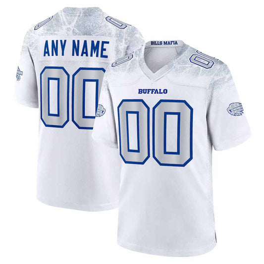 Custom B.Bills 2025 Rivalries Collection Game Jersey - White Football Stitched American Jerseys