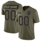 Custom B.Bills Active Player Olive 2025 Salute to Service Limited Football Stitched Jersey