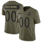 Custom B.Ravens Active Player Olive 2025 F.U.S.E. Salute to Service Limited Football Jersey