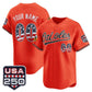 Custom Baltimore Orioles Orange USA 250 Fourth of July Vapor Premier Limited Jersey - All Stitched Baseball Jersey
