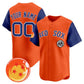 Custom Boston Red Sox x Dragon Ball Royal Orange Vapor Premier Limited Jersey - All Stitched Baseball Jersey