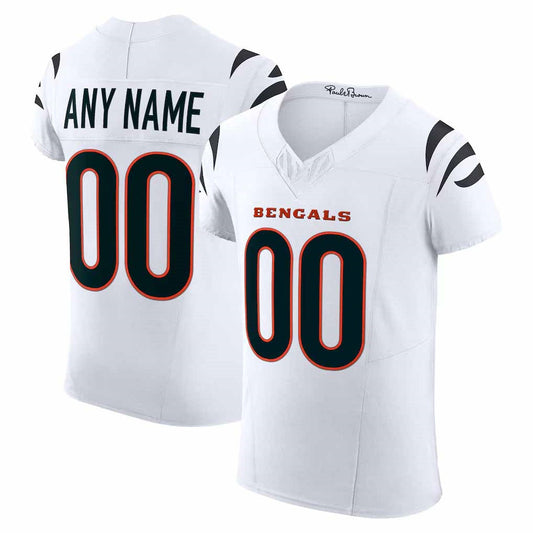 Custom C.Bengals White Vapor F.U.S.E. Elite Football Stitched Jersey