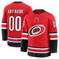 Custom C.Hurricanes Fanatics Alternate Premium Jersey - Red Stitched American Hockey Jerseys