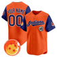 Custom Cleveland Indians x Dragon Ball Royal Orange Vapor Premier Limited Jersey - All Stitched Baseball Jersey