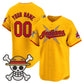 Custom Cleveland Indians x One Piece Gold Vapor Premier Limited Jersey - Stitched Baseball Jersey